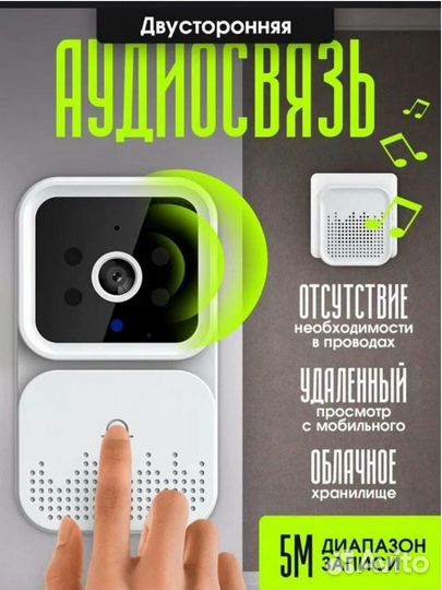 Беспроводной Видео Звонок с WiFi