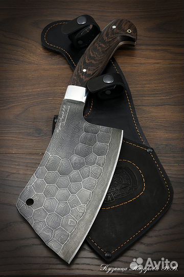 Тяпка 3 цельнометаллическая дамаск полный камень в