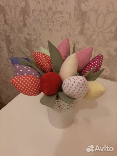 Тюльпаны текстильные