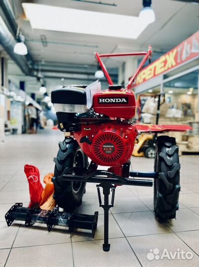 Мотоблок Honda GX420(18лс) 4-х скоростной+Плуг