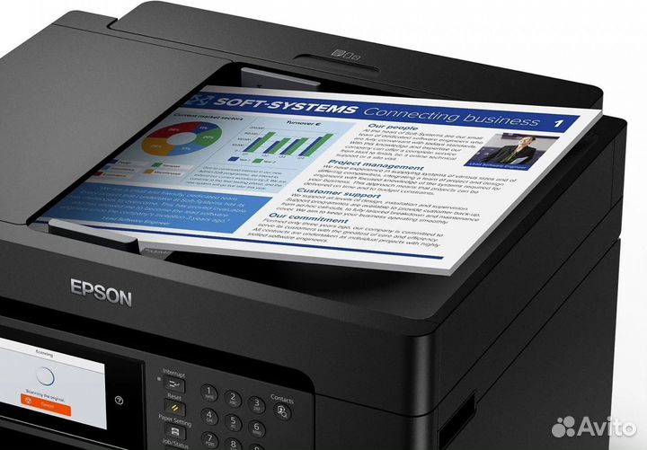 Мфу A3 Epson Workforce WF-7840dtwf новый