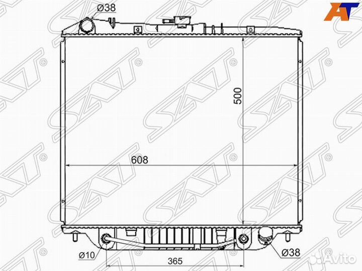 Радиатор isuzu bighorn/trooper /opel monterey 4JX1
