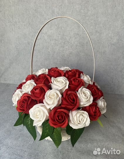 Букет цветов из мыльных роз