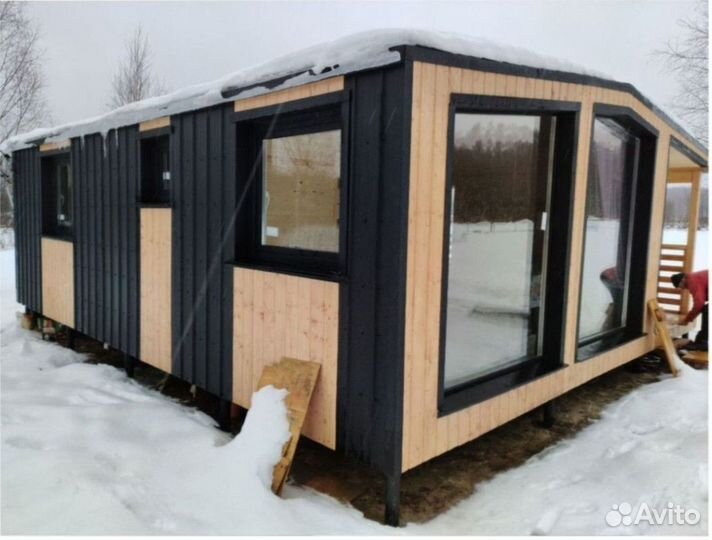 Каркасный теплый дом с доставкой 90 м кв, арт. бс-5201