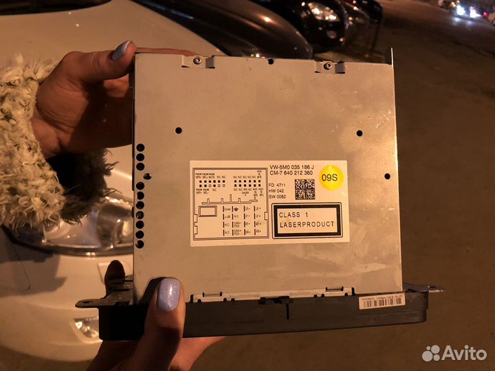 Штатная магнитола на volkswagen tiguan RCD 310