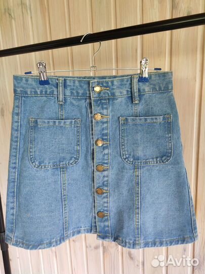 Юбка для девочки джинсовая летняя одежда