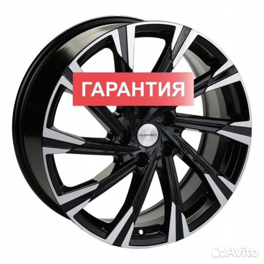 Диски Khomen 1901 Black-FP 7.5x19 5x114.3 ET 49.5 Dia 67.1