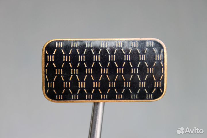 Винтажная брошь.Горячая эмаль.Латунь. Клеймо щз. С