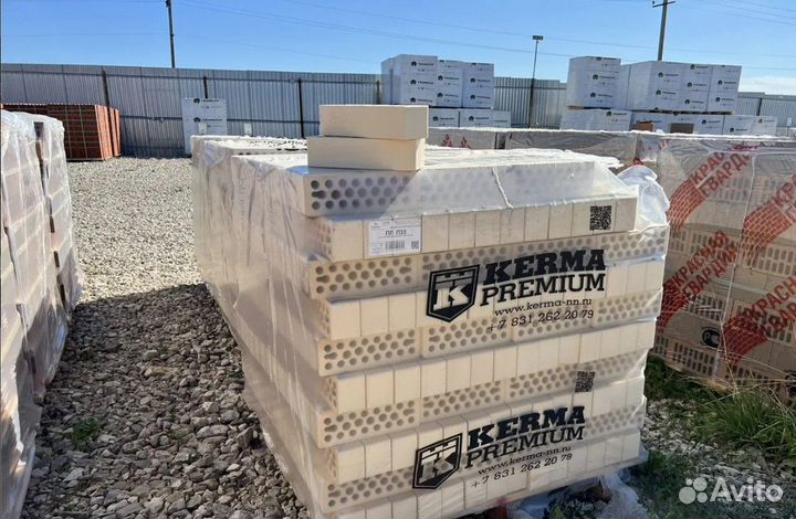 Кирпич облицовочный светлый