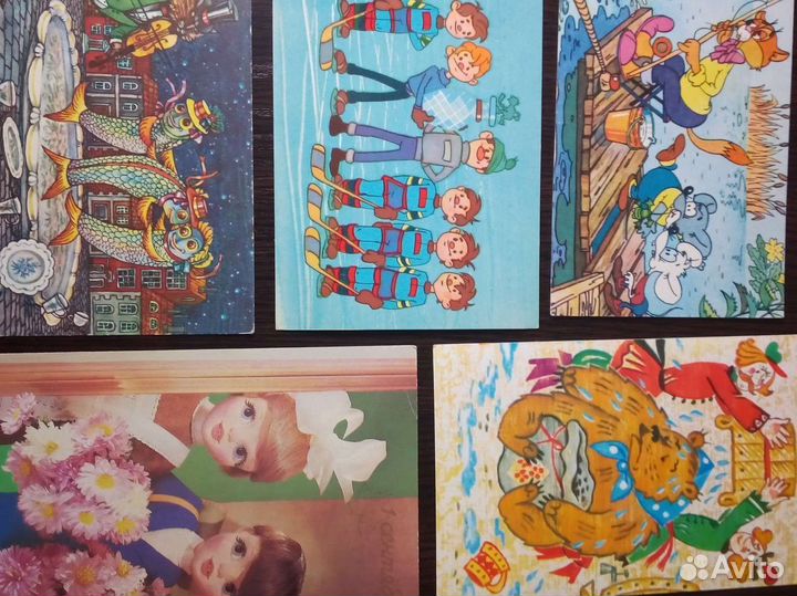 Советские открытки с муьтиками