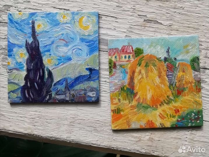 Магниты, холст, картина на магните Винсент Ван Гог