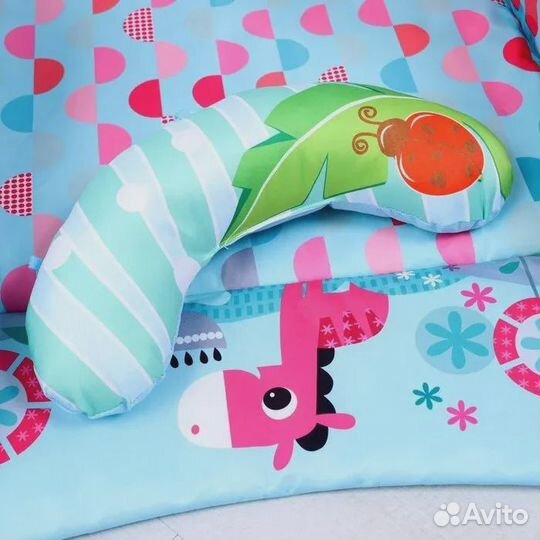 Развивающий коврик Божья коровка - манеж, с дугами