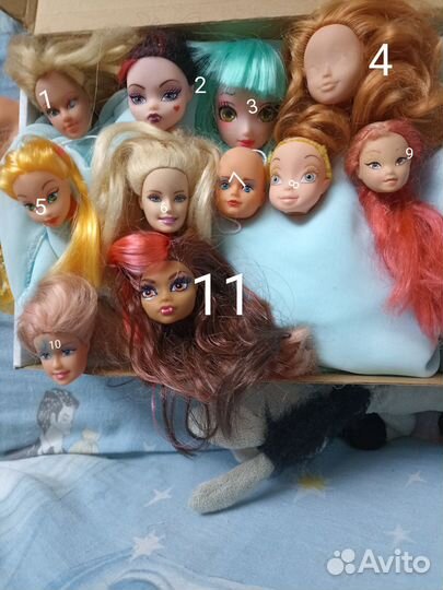 Туловища и головы кукол для реставрации