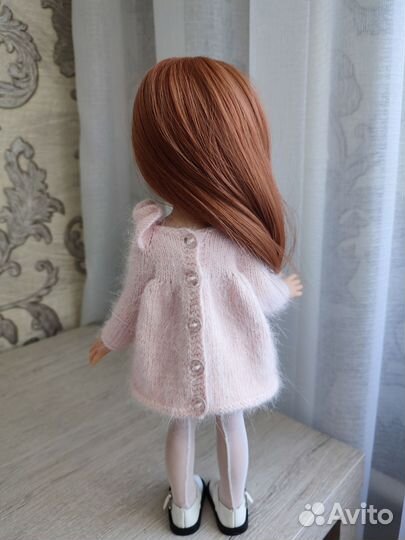 Платье и шапочка для кукол Паола Рейна