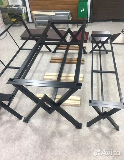 Комплект садовой мебели в стиле лофт