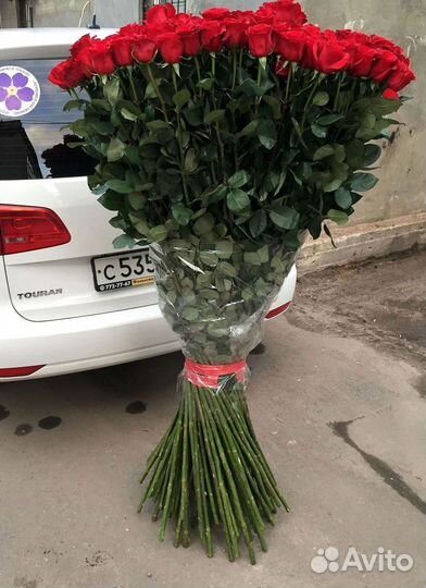 Букет роз 101 роза 51 роза