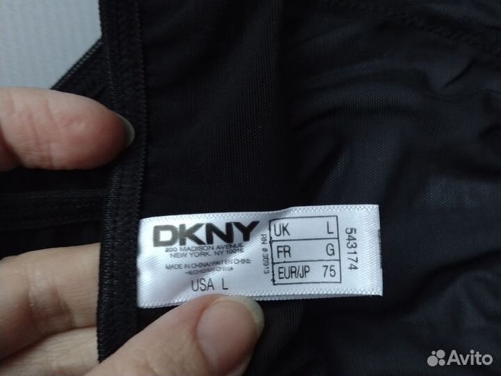 Новые трусы женские с доступом чёрные dkny L/46