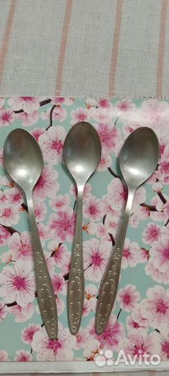 Ложки мельхиор серебрение 3шт