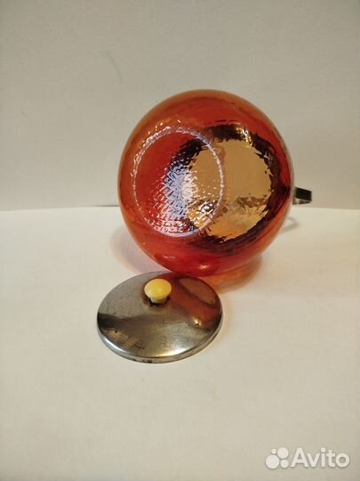 Сахарница СССР цветное стекло