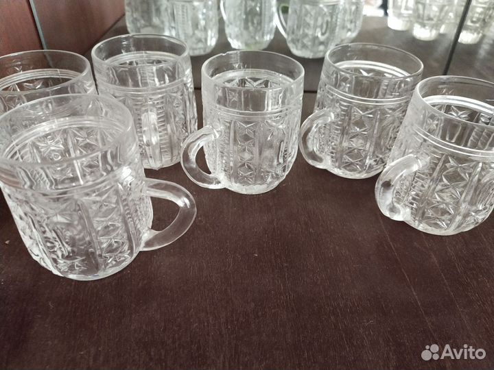 Рюмки и кружки хрустальные СССР
