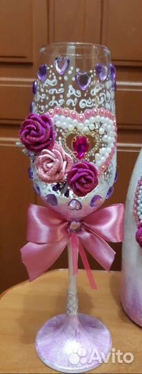 Свадебное Шампанское с Бокалами