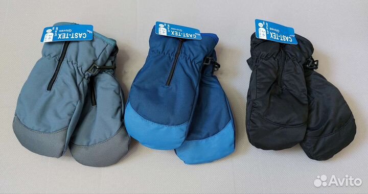 Варежки зимние на молнии новые 1-2 / 2-4 года