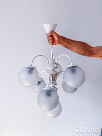 Винтажная люстра Шары Польша