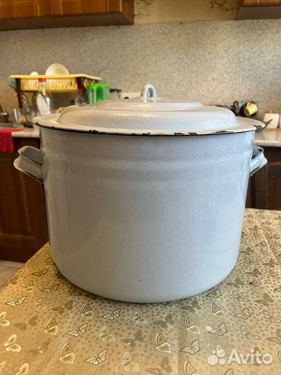 Эмалированная кастрюля 10 литров