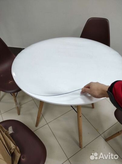 Прозрачная силиконовая скатерть гибкое Стекло плен