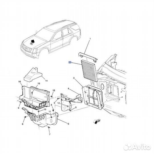 Фильтр кондиционера Cadillac CTS/ Cadillac SRX