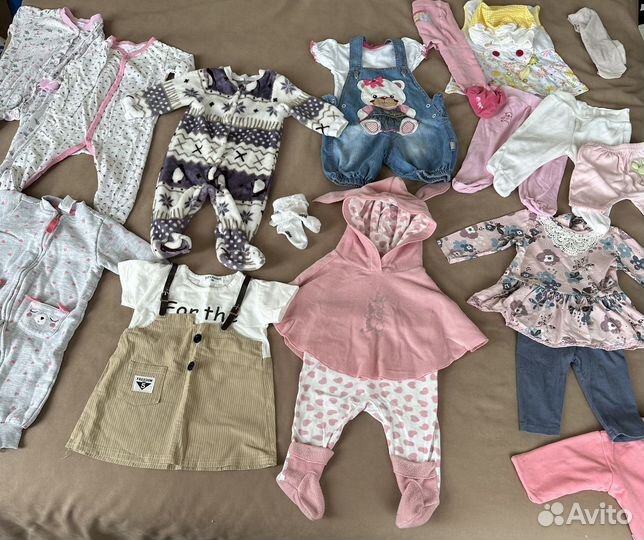 Одежда для девочки 68р пакетом
