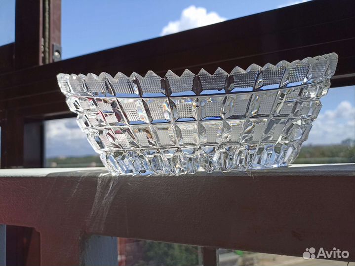 Ваза для фруктов, салатник, конфетница хрусталь