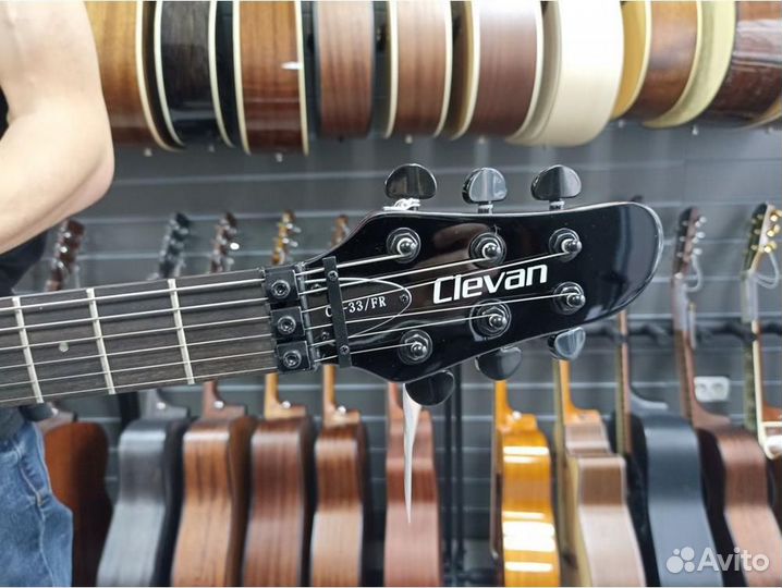 Clevan CP-33frtwr-gloss - Электрогитара, красная