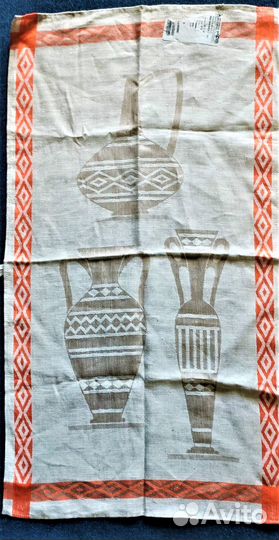 Полотенца скатерти лён СССР