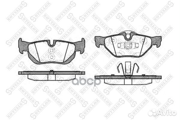 1156 000-SX 1145 00 колодки дисковые з BMW E8