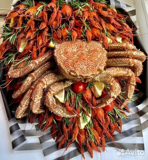 Раки в букетах и корзинах