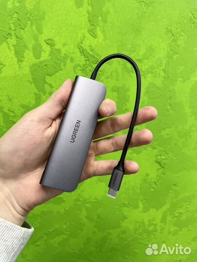 Переходник Хаб Ugreen CM195 type-c 6 в 1