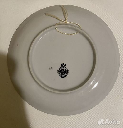 Коллекционная настенная тарелка Фабрик Гарднер в В