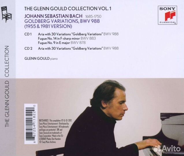 Glenn Gould plays. Vol.1 - Bach (2 CD)