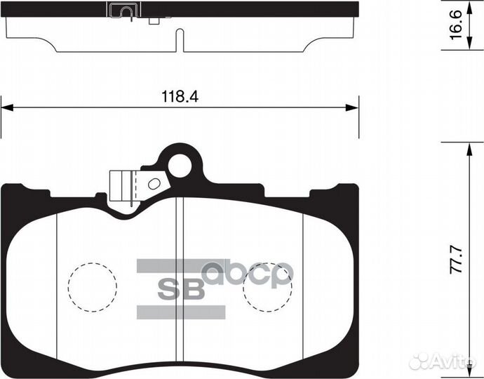 SP2302 колодки дисковые п. Lexus LS 430 00