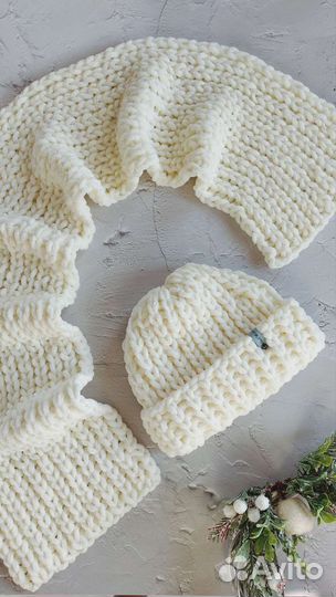 Шапка снуд ручная работа