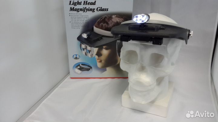 Микроскоп лупа налобная с подсветкой