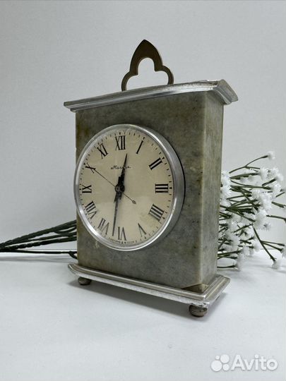 Часы настольные Молния каменные СССР советский