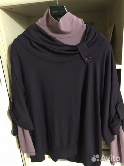 Костюм -водолазка, кардиган, юбка 56