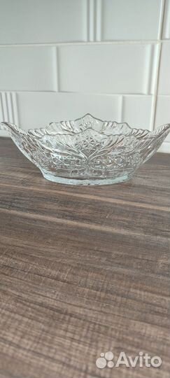 Ваза хрустальная для салата 