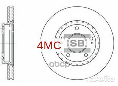 Диск тормозной SD1071 (51712-3X000) SD1071 Sang