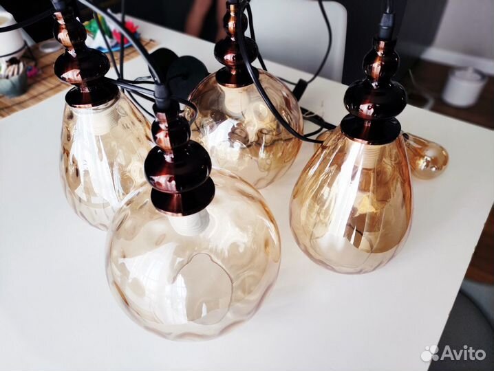 Светильники винтажные 4 штуки
