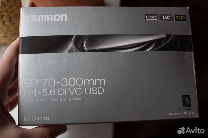 Tamron SP 70-300mm F4.0-5.6 Di VC USD for Canon