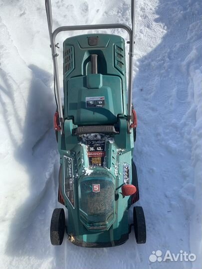 Газонокосилка аккумуляторная Зубр