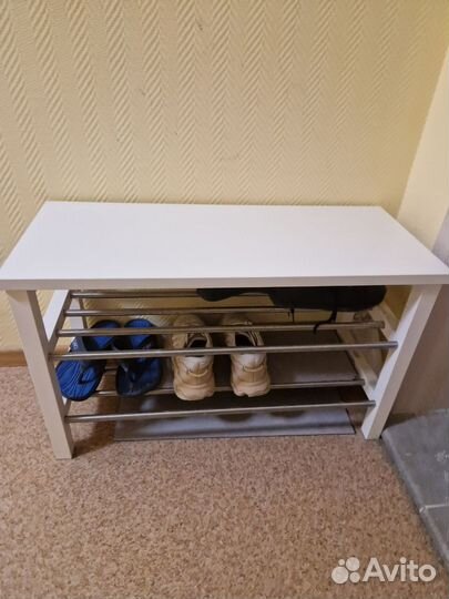 Скамья с полкой для обуви tjusig IKEA